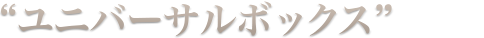 ユニバーサルボックスの登場